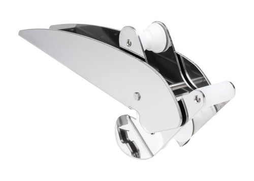 bakside baugrulle med vippe savona rustfritt stål 15-35 kg