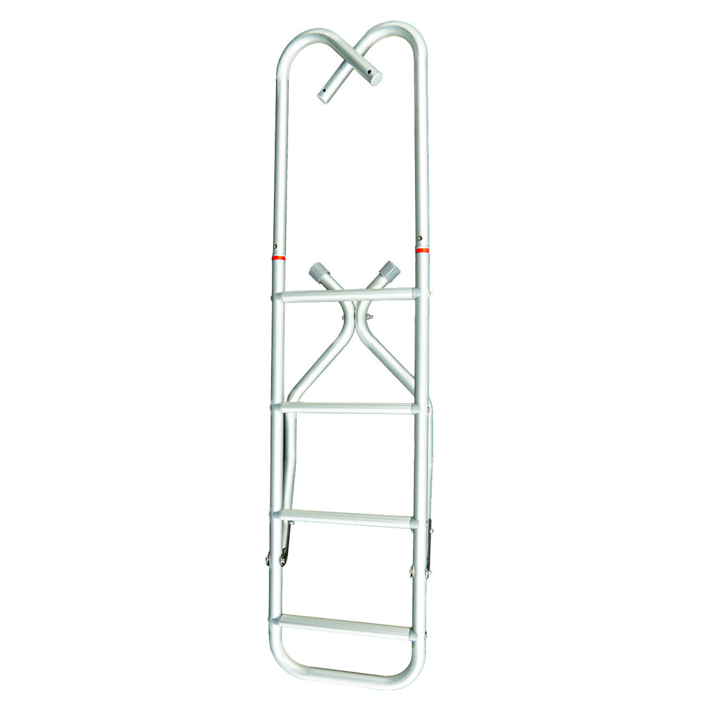 Detalj av Baustige aluminium 3 trinn 85 cm bredde 29 cm - TREM trinn