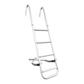Baustige aluminium 3 trinn 85 cm bredde 29 cm - TREM forfra
