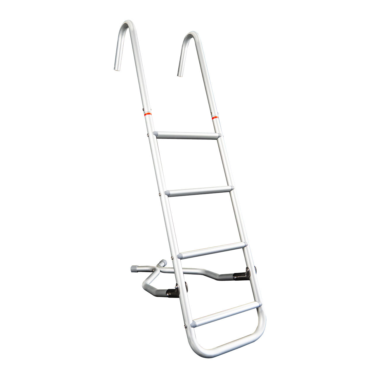 Baustige aluminium 3 trinn 85 cm bredde 29 cm - TREM forfra