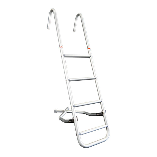 Baustige aluminium 3 trinn 85 cm bredde 29 cm - TREM forfra