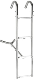 Baustige teleskopisk rustfritt stål 4 trinn 110 x 25 cm - Compass forfra