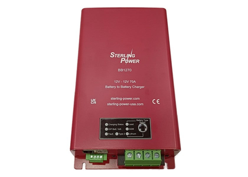 BB1270 batteri-til-batteri-lader 12V 70A bidireksjonell nærbilde
