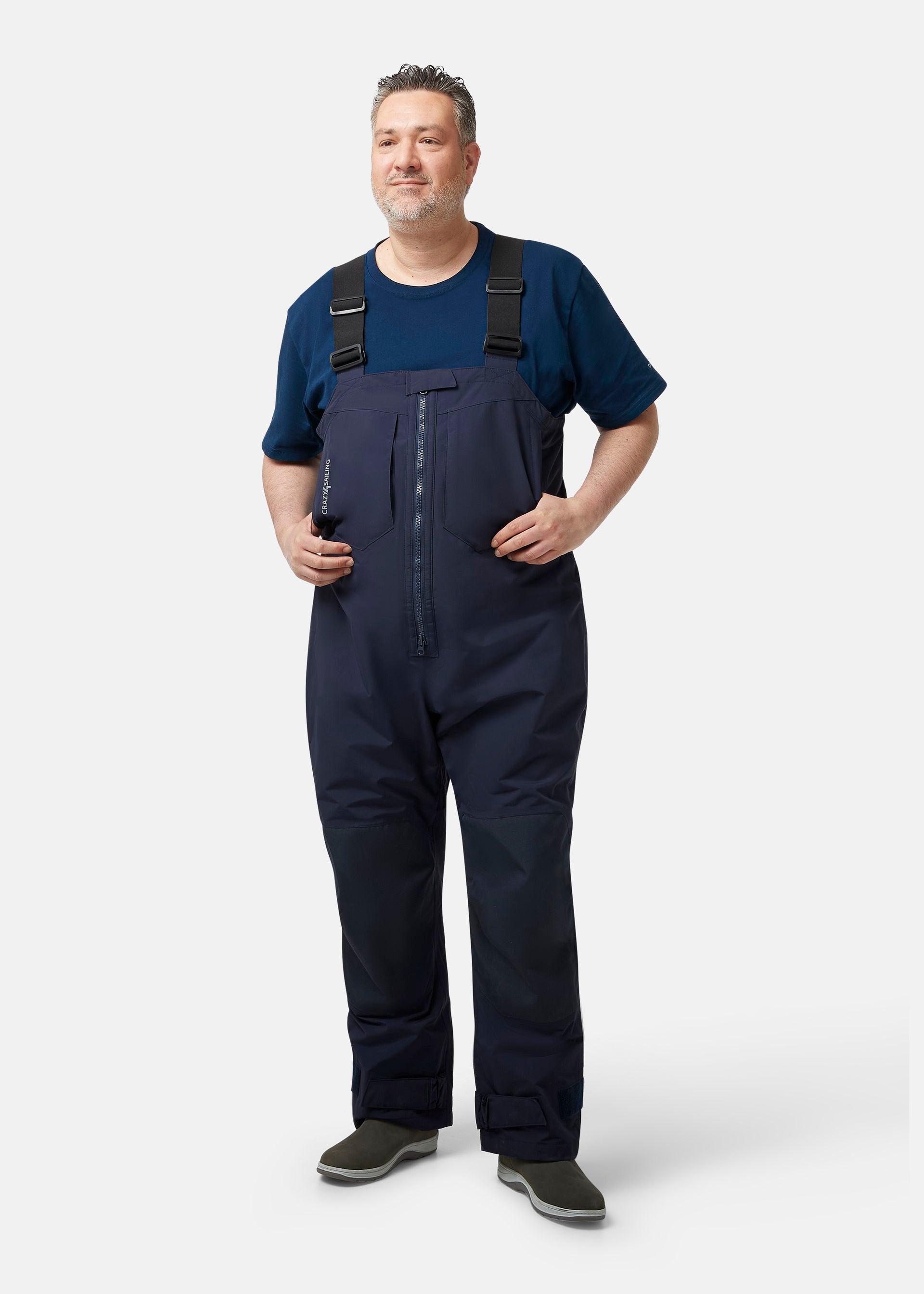 Montert Bergen II offshore seilerbukse kort ekstra vid unisex på modell