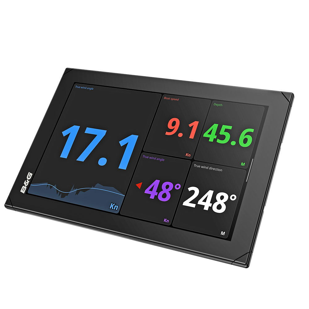 Detalj av B&G Nemesis display 9 tommer HD touchscreen