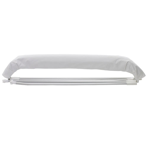 Bimini solseil 3 bøyler aluminium 225x180 cm detalj av aluminium ramme