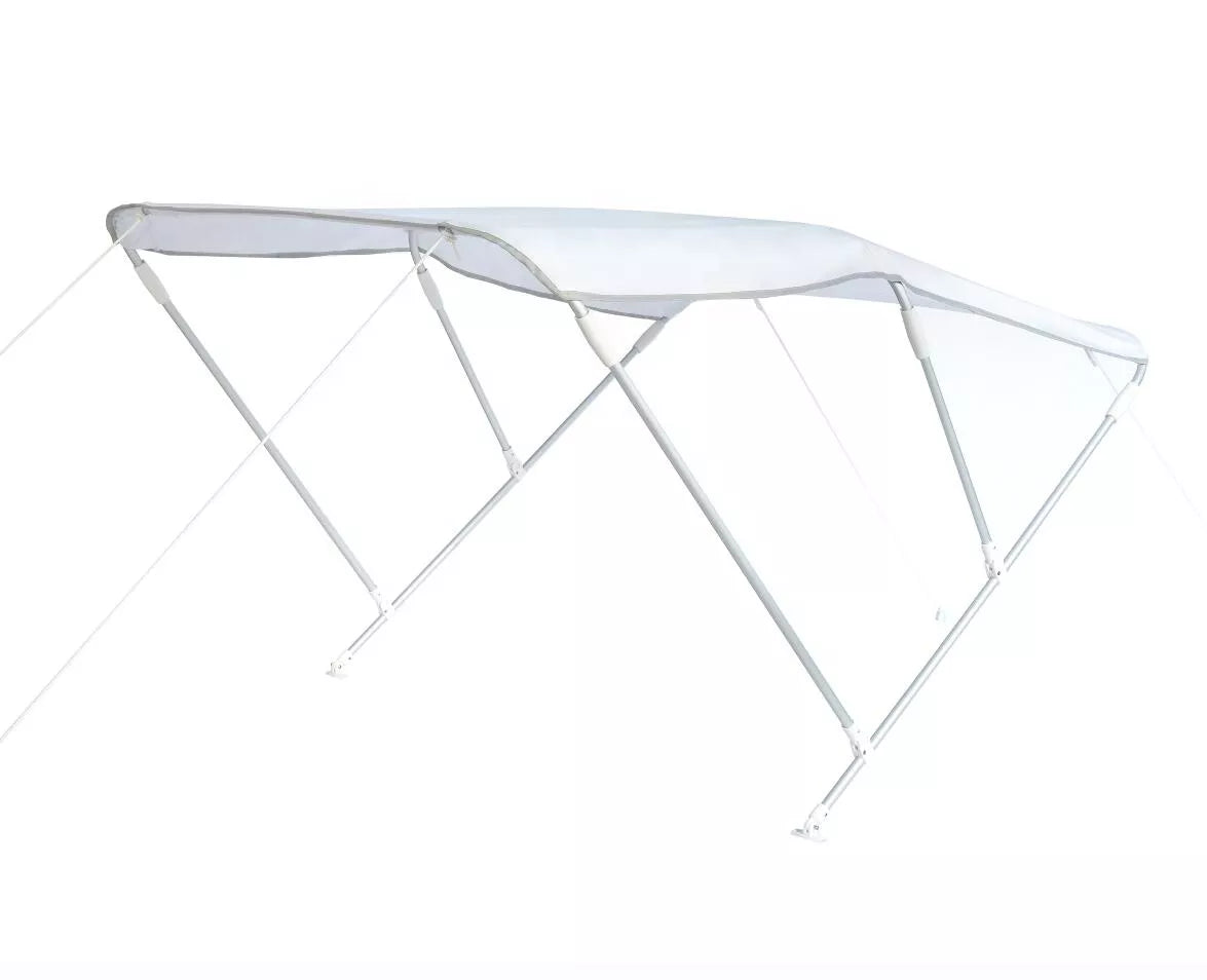 Bimini solseil 3 bøyler aluminium 225x180 cm forfra