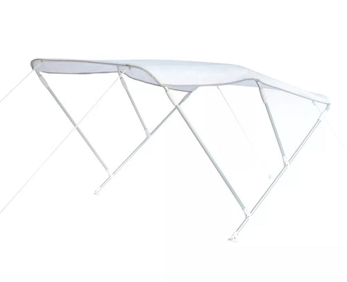 Bimini solseil 3 bøyler aluminium 225x180 cm forfra