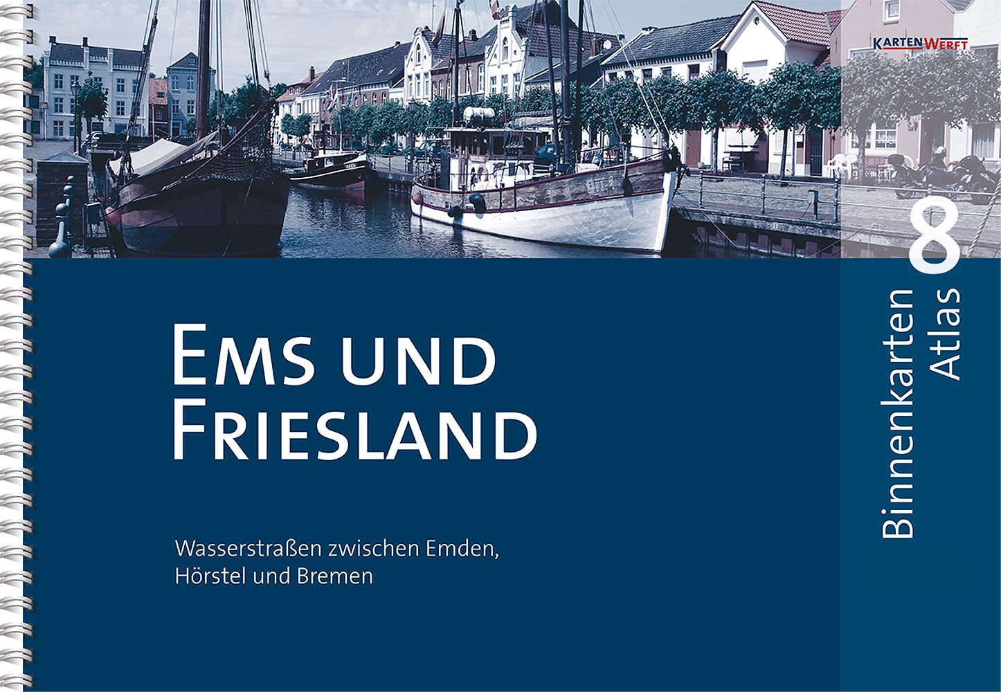 Binnenkarten Atlas 8 Ems og Friesland sjøkart forside