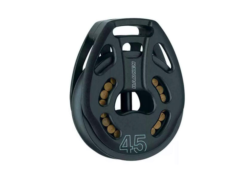 Black Magic enkelblokk loop med bøyle 12 mm - Harken forfra