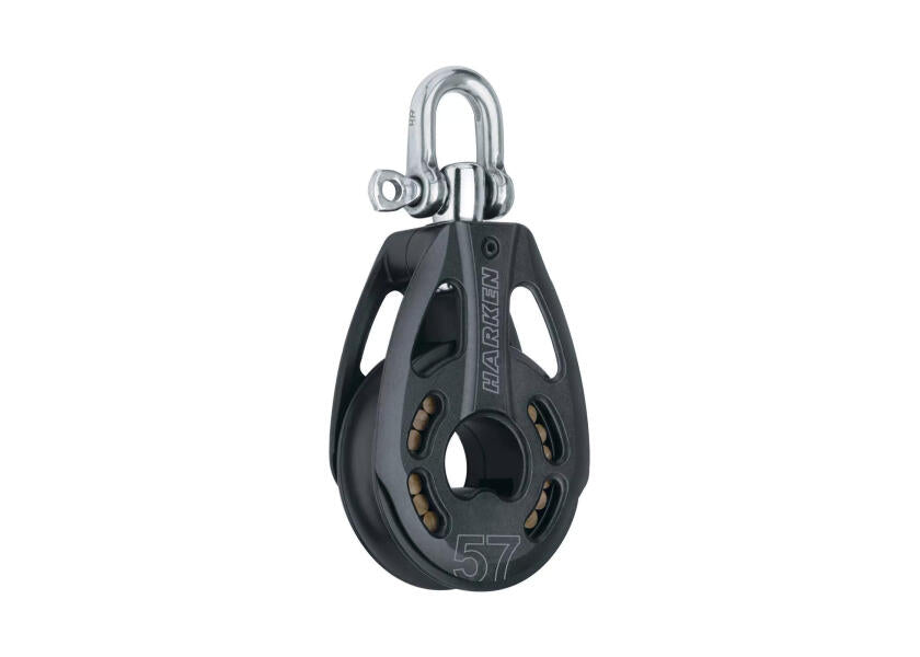 Black Magic Hi-load enkelblokk med svivel 12 mm - HARKEN forfra