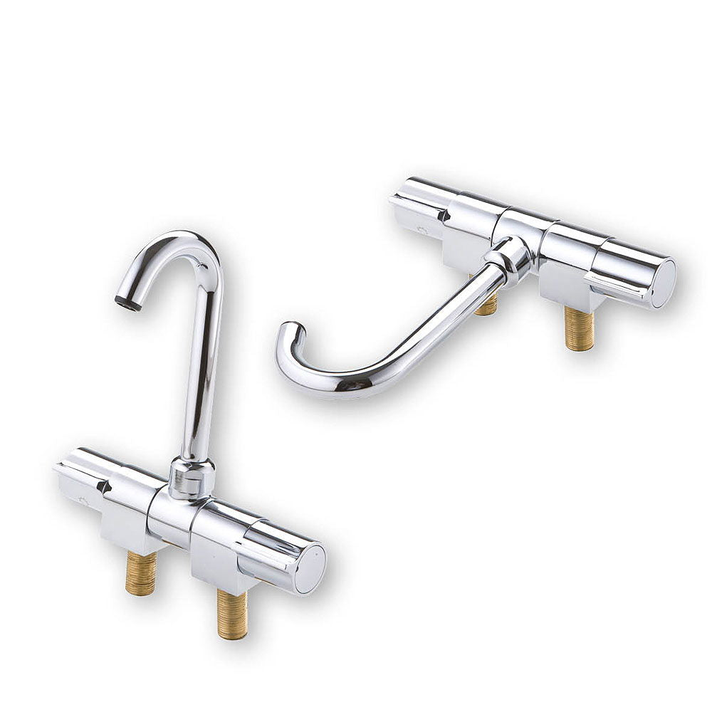 Blandebatteri forkrommet svingbar 180 mm 3/8" 60 mm avstand forfra
