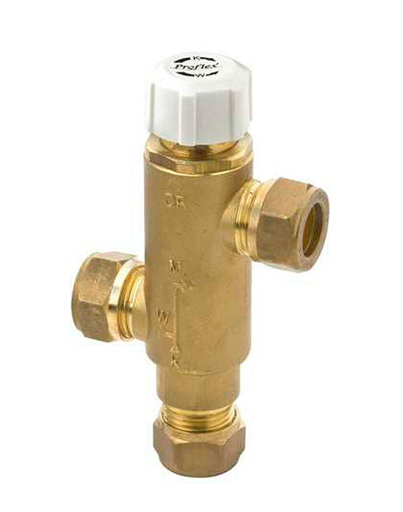 Blandeventil for varmtvannsbereder G 1/2" termostat fra Vetus for temperaturkontroll