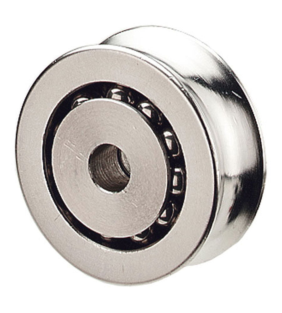 Blokkskive rustfritt stål kulelager 27 x 10,5 mm for 8 mm tau forfra
