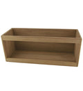 Bokhylle teak 38,2 x 15 x 13,1 cm sett forfra