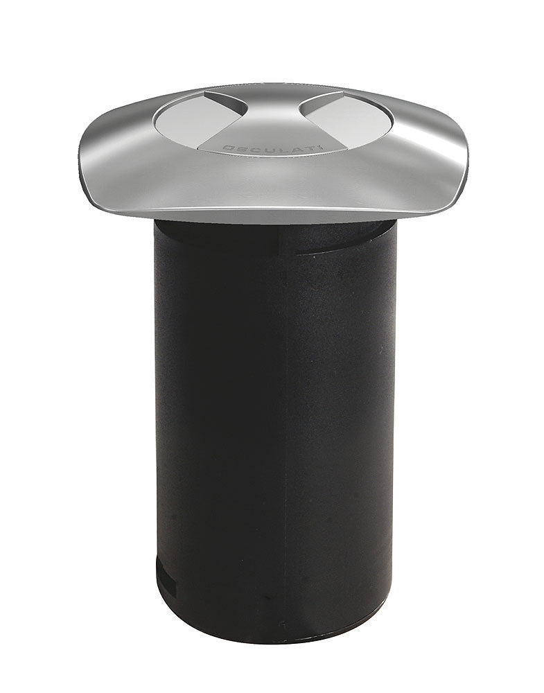 Bordlampe Aurora LED innfellbar 12/24V 500 lm rustfritt stål AISI 316 montert