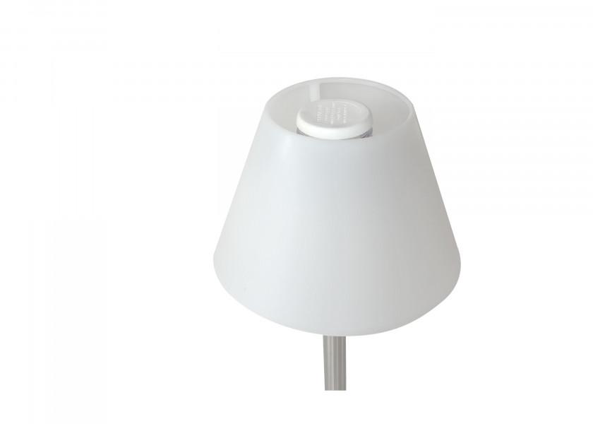 Detalj av bordlampe med uttrekkbar stang rustfritt stål 12V - Bavaria