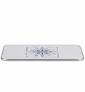 Bordplate kompassrose melamin 45x88 cm aluminiumskant forfra