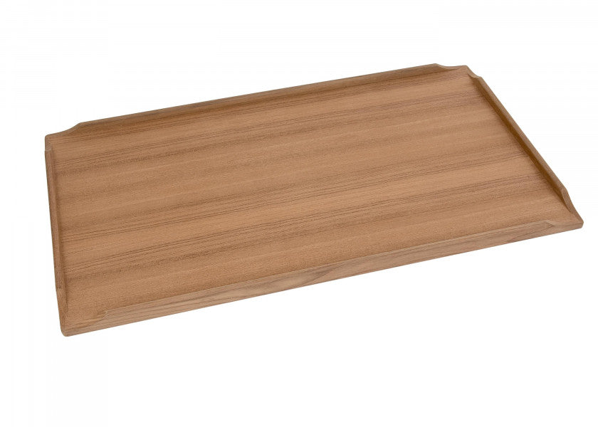 bordplate teak 40 x 70 cm rektangulær forfra