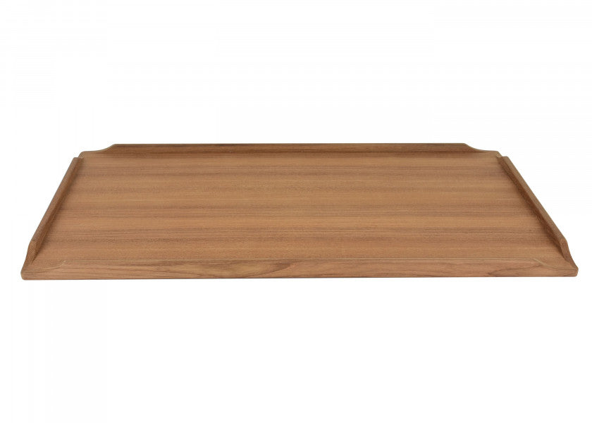 bordplate teak 40 x 70 cm rektangulær bakside