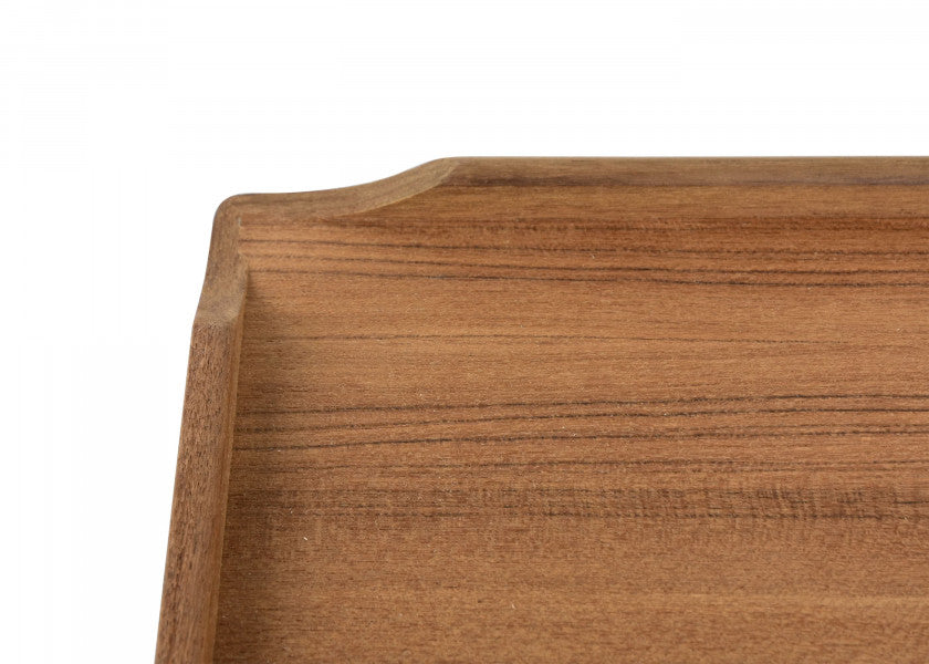 bordplate teak 40 x 70 cm rektangulær detalj