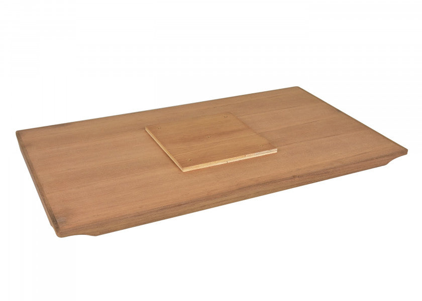 bordplate teak 40 x 70 cm rektangulær montert