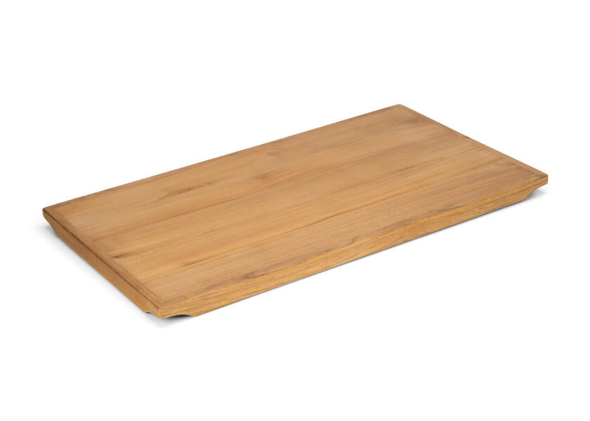 Bordplate teak 40 x 70 cm med slingrekant - ARC bakside