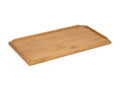 Bordplate teak 55 x 80 cm med slingrekant ARC forfra