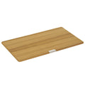 Bordplate teak finer 70 x 41 cm 20 mm tykkelse - Forma forfra