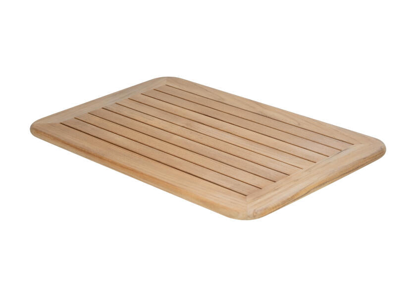 Bordplate teak massiv 45 x 70 cm for kahytt og cockpit forfra