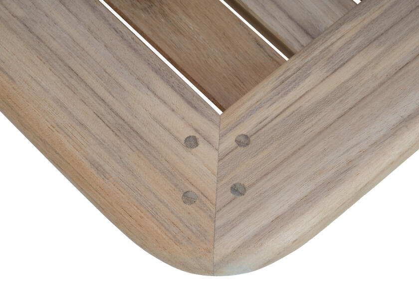 Bordplate teak massiv 55 x 80 cm for kahytt og cockpit - ARC detalj