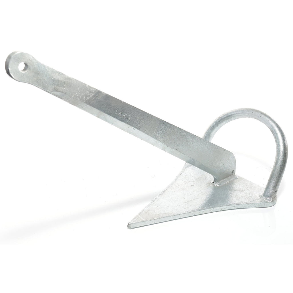 Bøyleanker galvanisert stål 9 kg Compass bakside