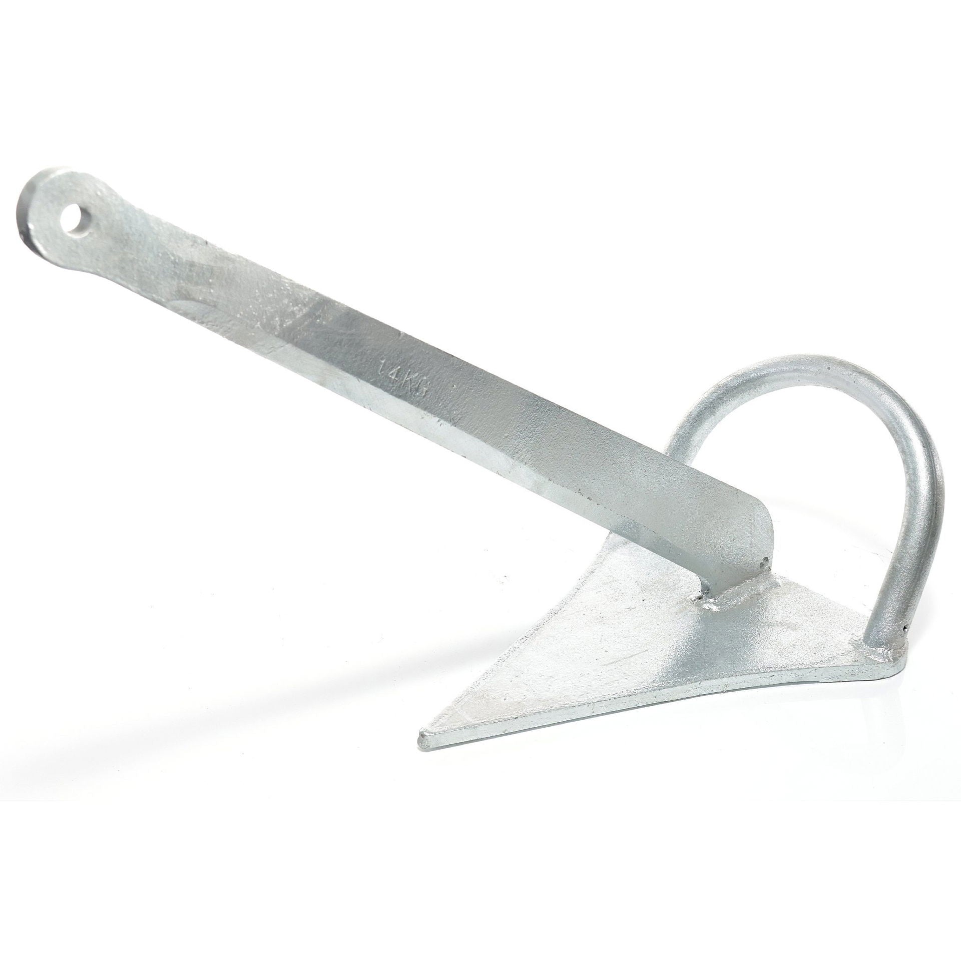 Bøyleanker galvanisert stål 9 kg Compass bakside