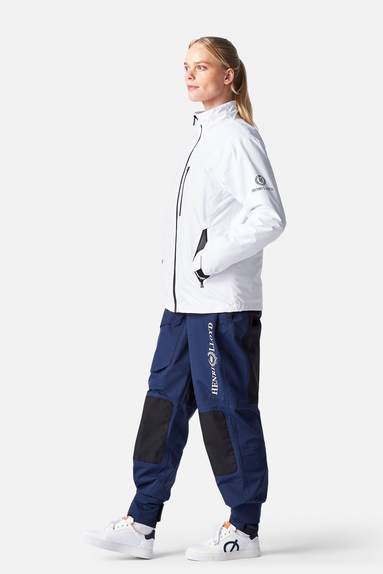 Breeze seiljakke dame lett vanntett DRI SHELL detalj av krage