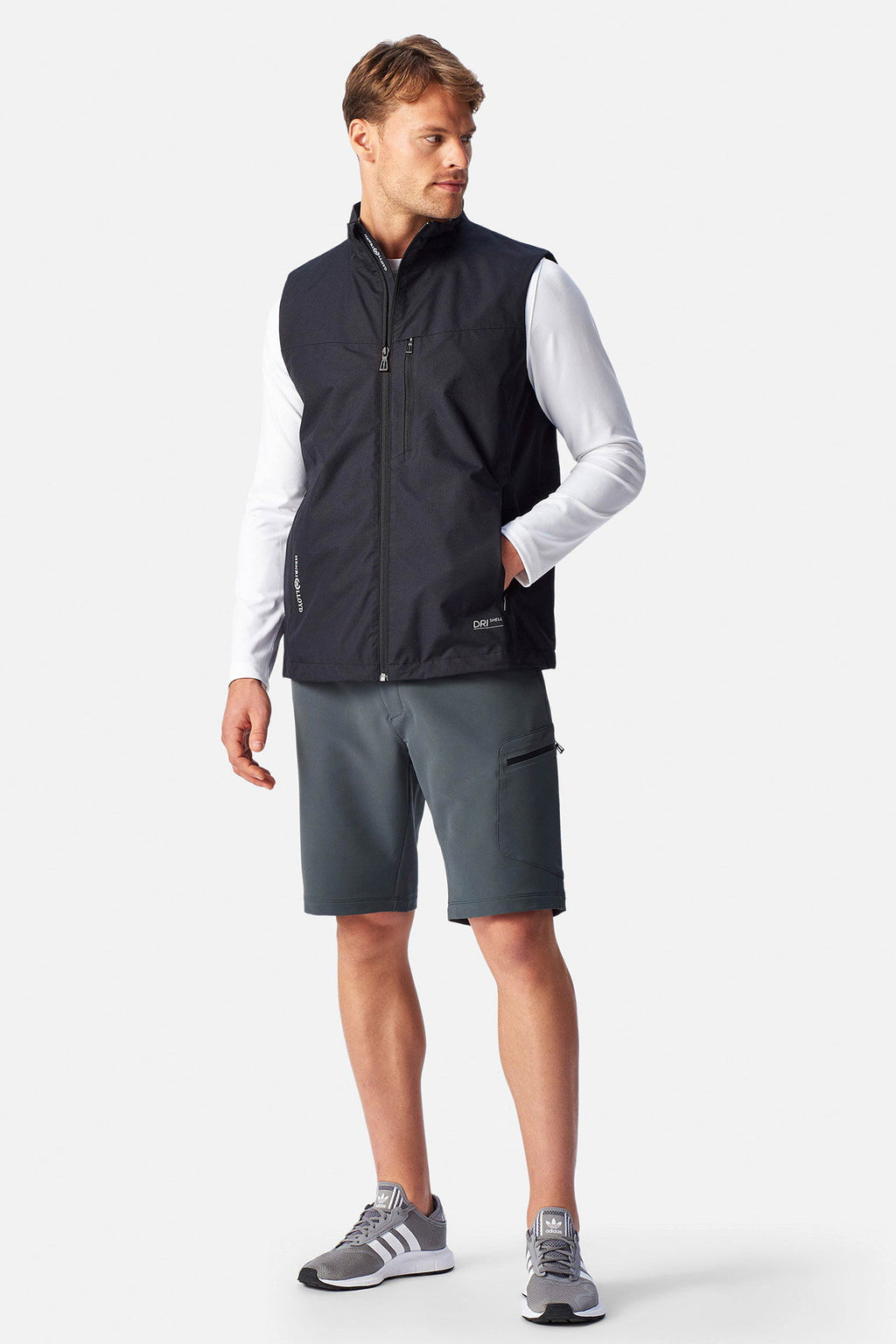 Breeze vest lettvekts vanntett DRI SHELL montert Henri Lloyd