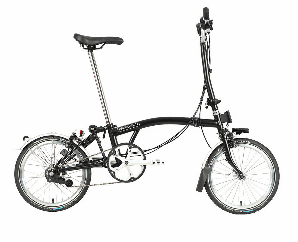 Brompton Explore sammenleggbar sykkel 16 tommer stålramme forfra