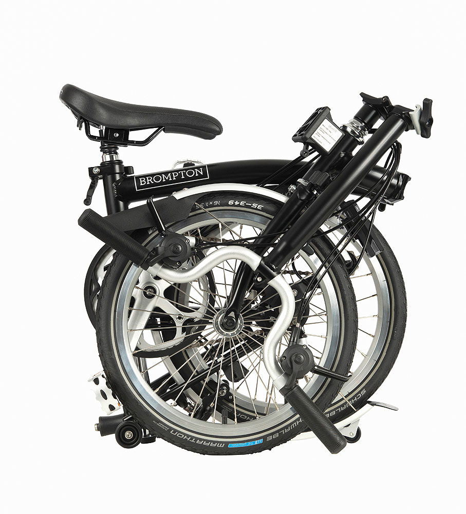 Brompton Explore sammenleggbar sykkel 16 tommer stålramme detalj