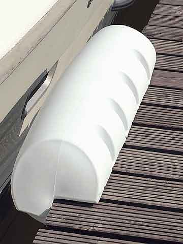 Bryggefender PVC 110 cm Ø 24 cm UV-bestandig forfra