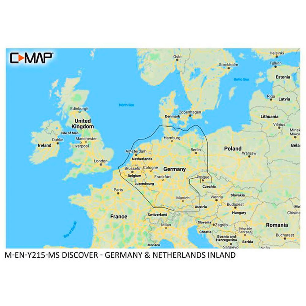 C-Map Lokalt sjøkart Max+ M-EN-Y215 Tyskland Nederland forfra