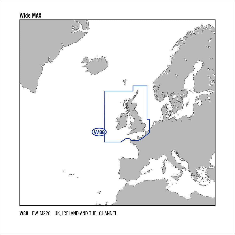 C-MAP MAX Wide C-Card UK, Irland og kanalen EW-M226 oversiktsbilde