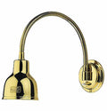 Cabin kartbordlampe 30 cm polert messing front