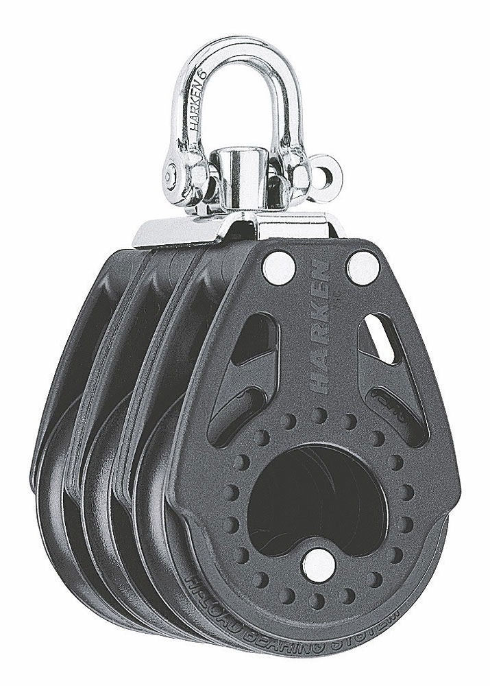 Carbo AirBlocks trippelblokk med svivel 8 mm 29 mm forfra