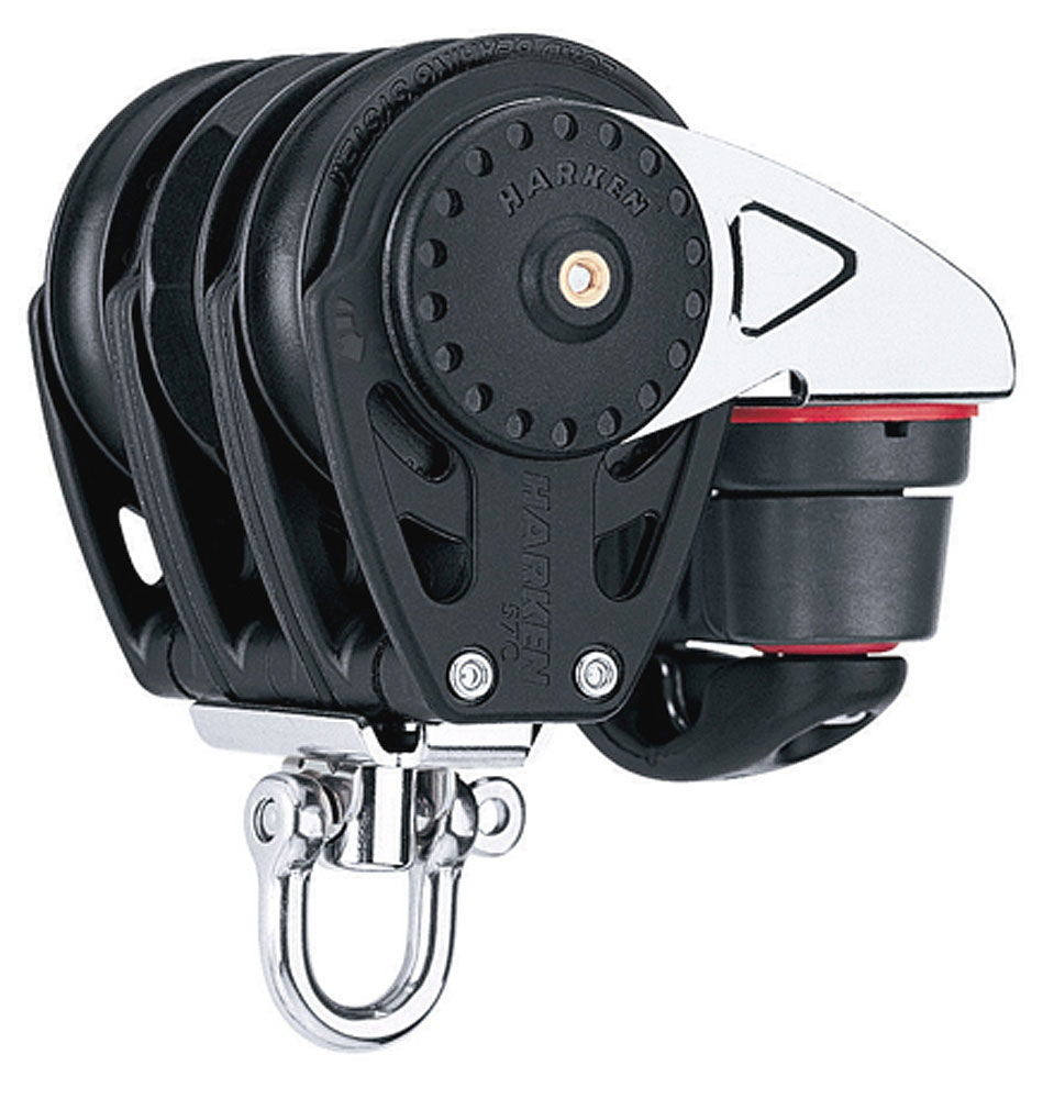 Carbo Ratchamatic 3 blokk 75 mm fra Harken vist forfra