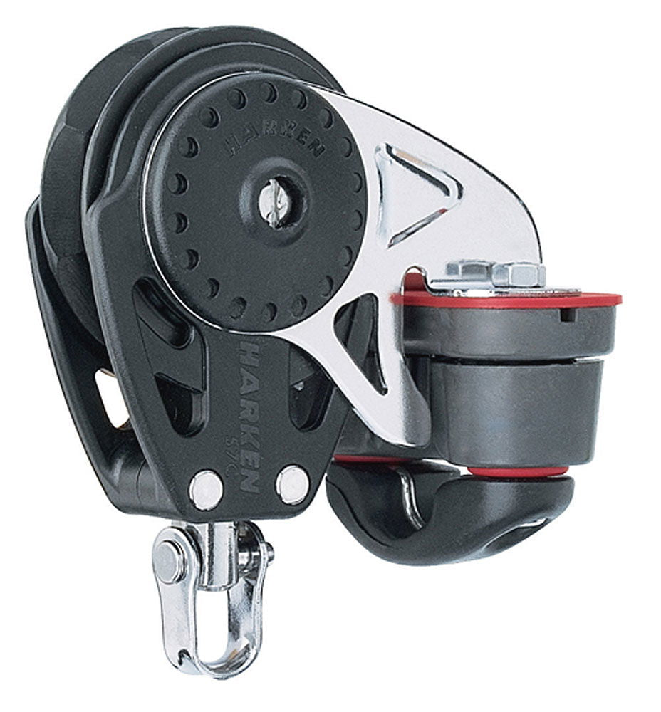Carbo Ratchamatic blokk med klemme 75 mm 340 kg bruddlast - Harken forfra