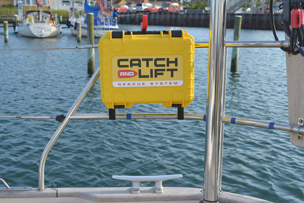 Catch & Lift redningssystem med kastelinje bakside
