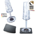Champagneglass med magnet 100 ml 2-pack sett forfra