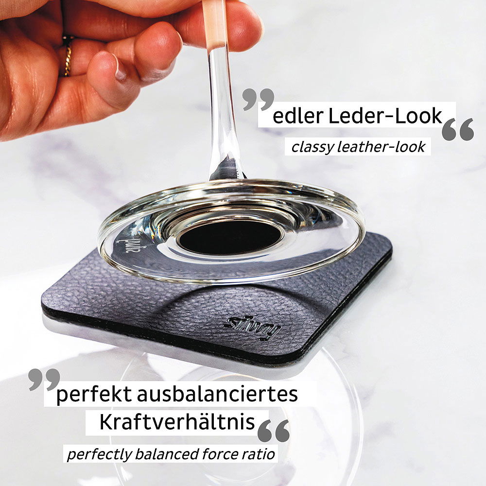 Champagneglass med magnet krystall 2-pack satt på bord