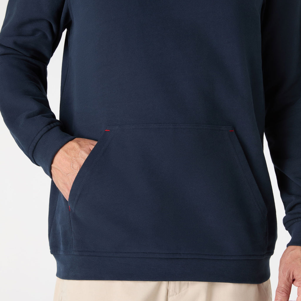 Classic hoodie med justerbar hette og ribbekant foldet