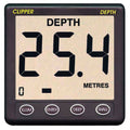 Clipper Depth Repeater dybdemåler slavedisplay med alarm forfra
