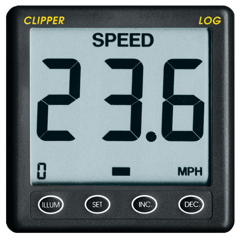 Clipper logg med giver 110 x 110 mm 12V front